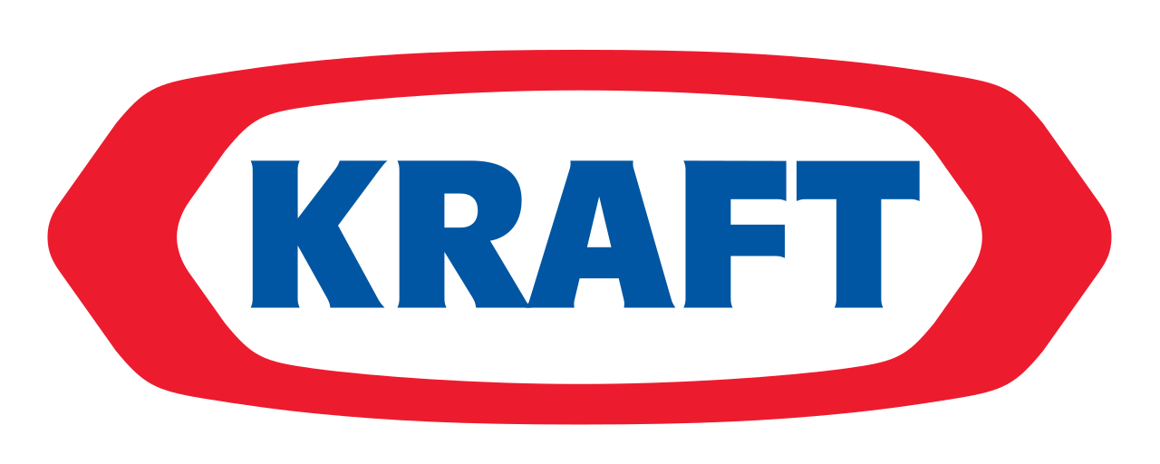 The red and blue Kraft logo — Easy Mac's parent brand