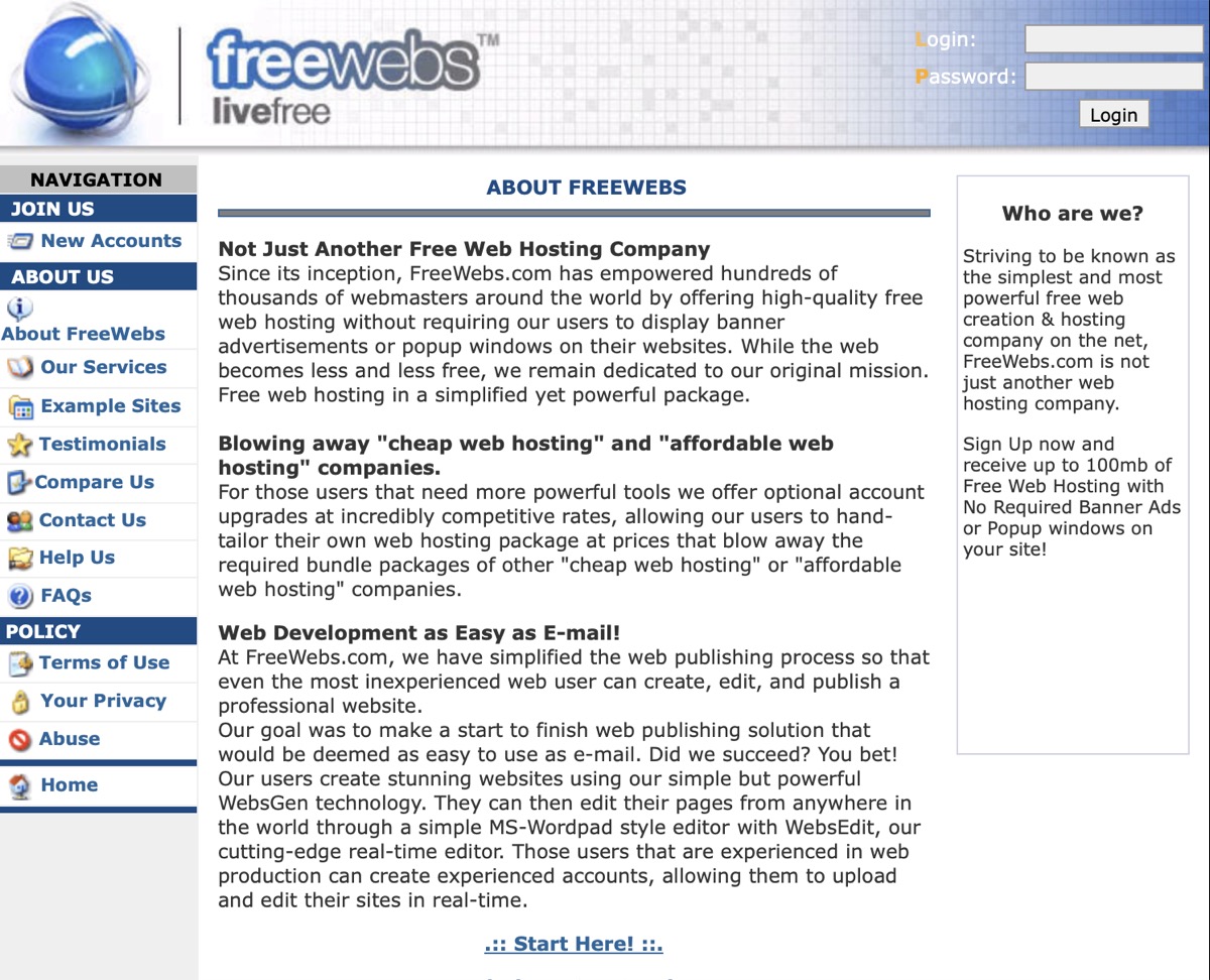 freewebs