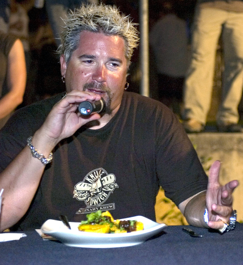 Guy Fieri, whose spiky bleached frosted tips outlasted the trend
