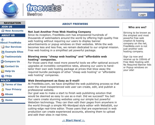 freewebs